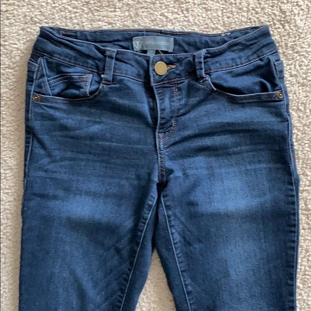 Mid rise skinny jeans